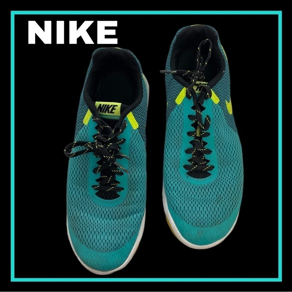 NIKE Running shoes size 10 aqua yellow black